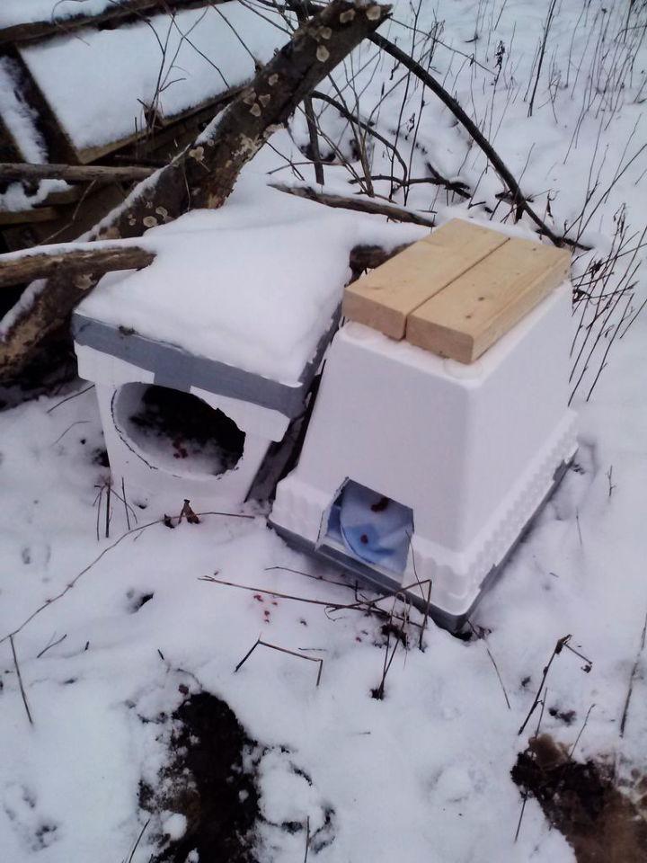 Homemade Winter Cat House