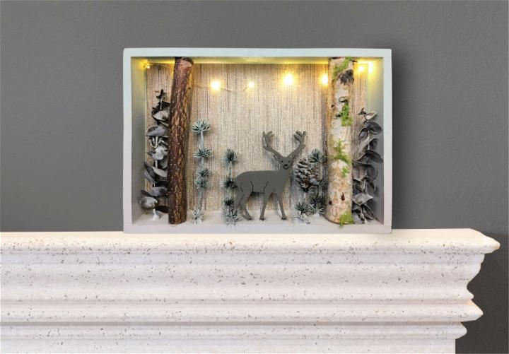 DIY Winter Scene Shadow Box 