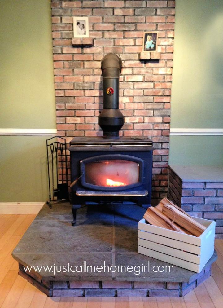 Homemade Wood Stove Built-in