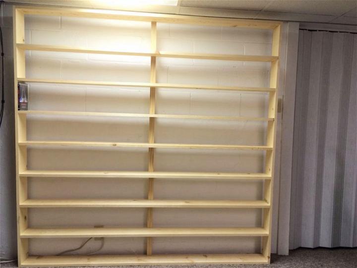 Easy DIY Wooden DVD Shelving