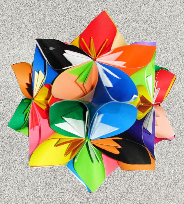 DIY origami flower