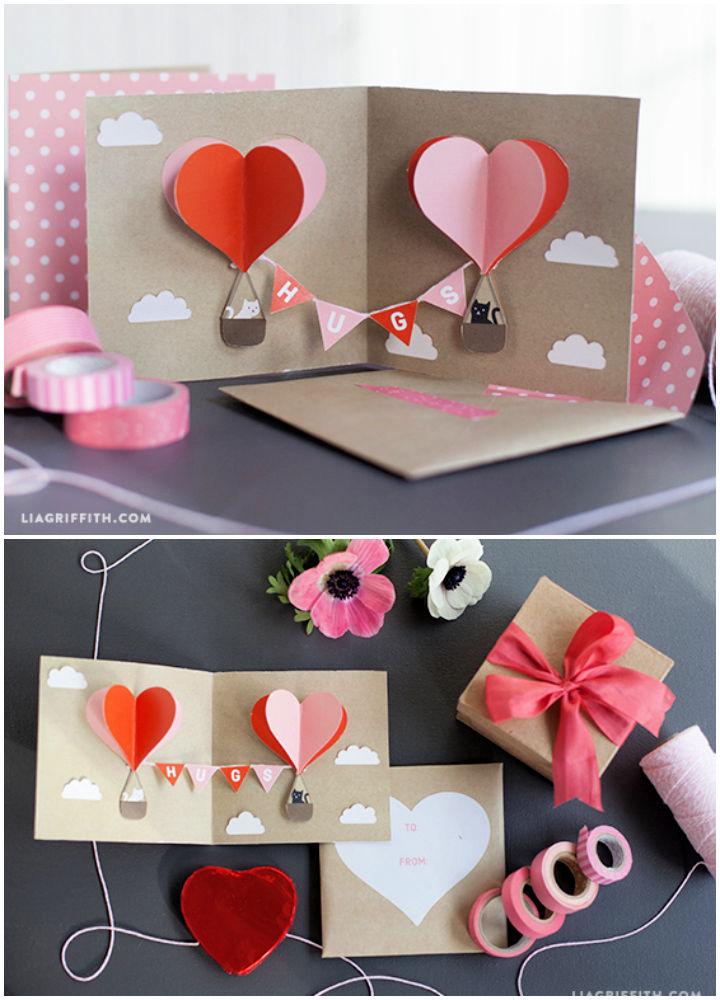 DIY pop up Valentines card