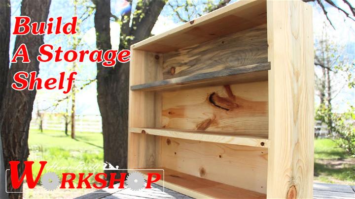 DIY DVD Storage Wall Shelf Tutorial