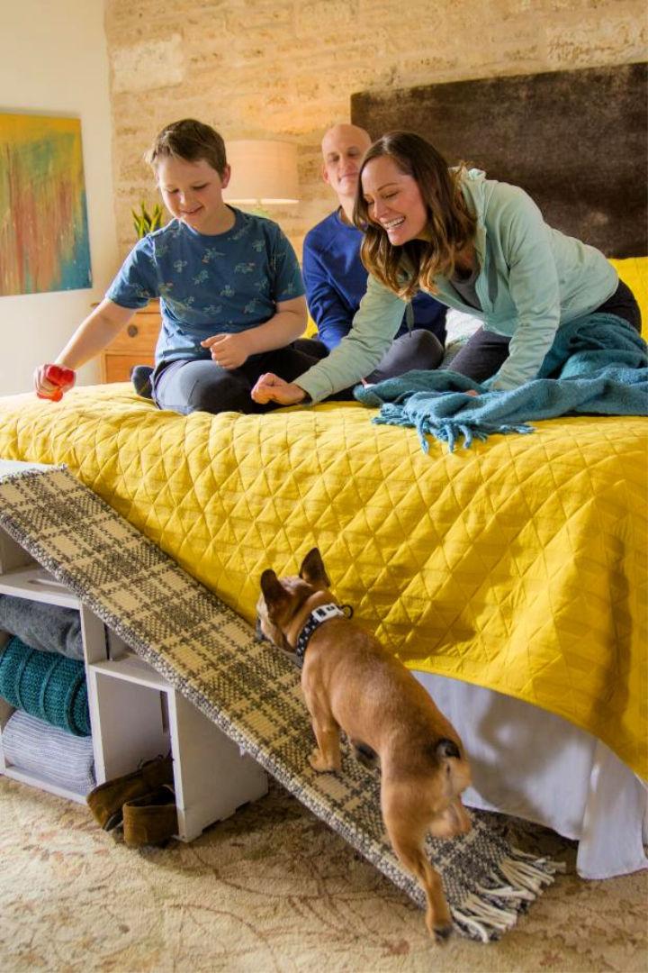 Doggie Bed Ramp With Smart Storage