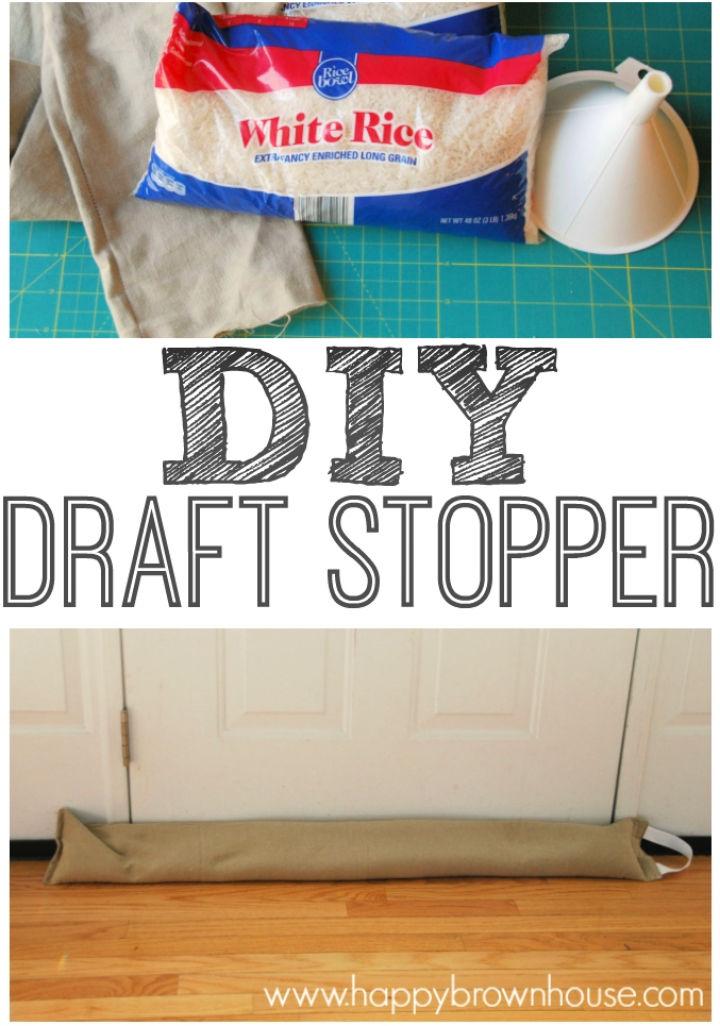Door Draft Stopper Sewing Project