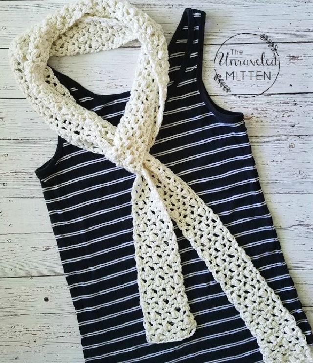 Easy Crochet Lace Scarf Pattern