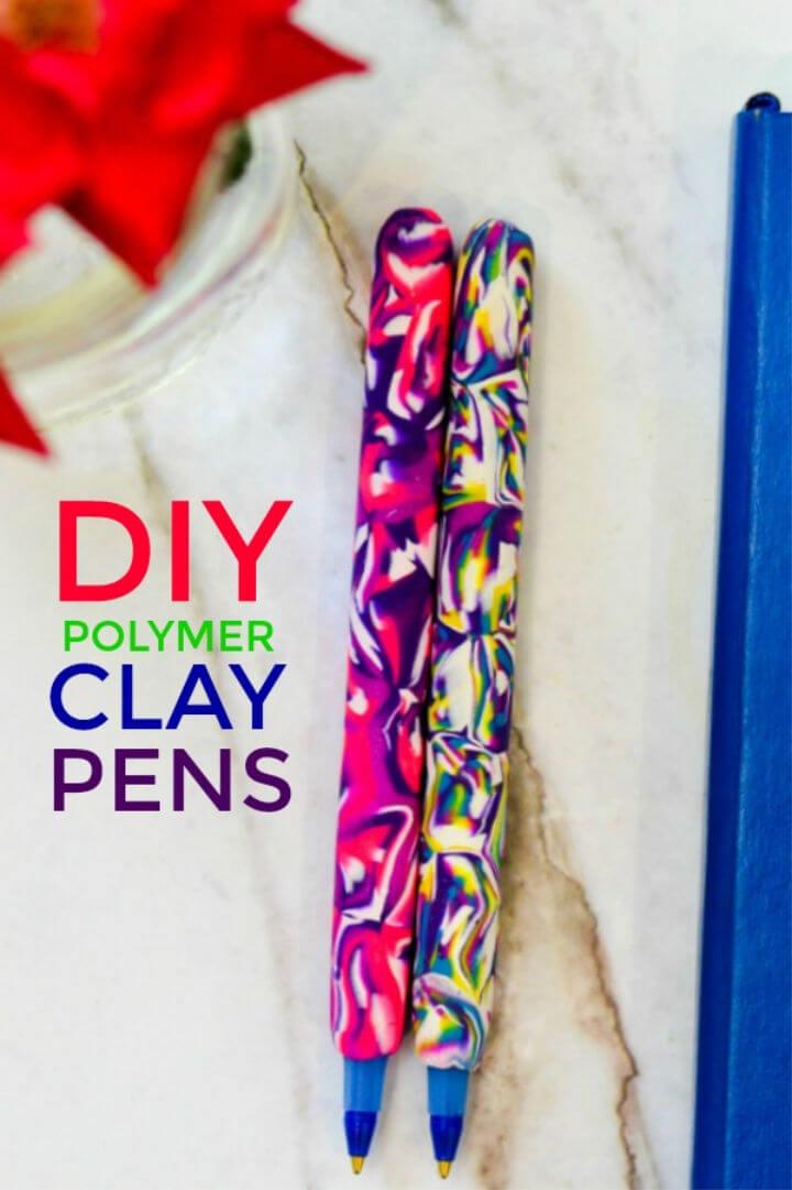Easy DIY Marbled Pens