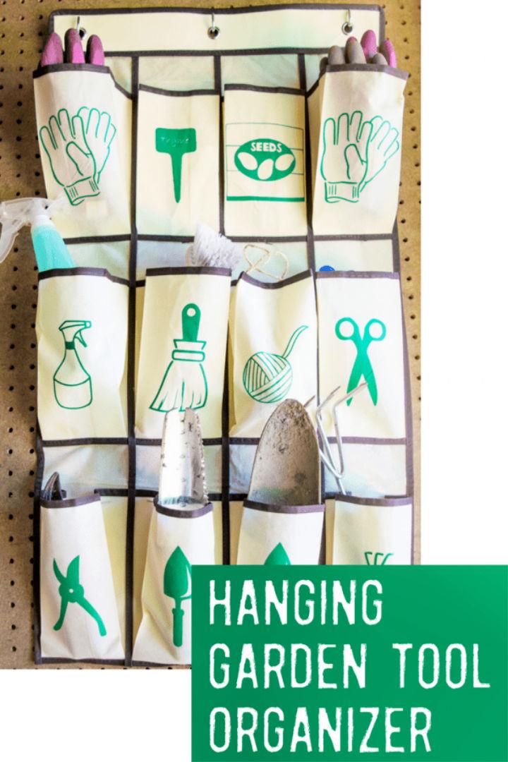 Handmade Hanging Garden Tool Storage Organizer