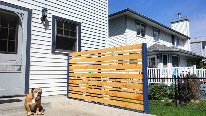 DIY Privacy Screen With Details Instructions