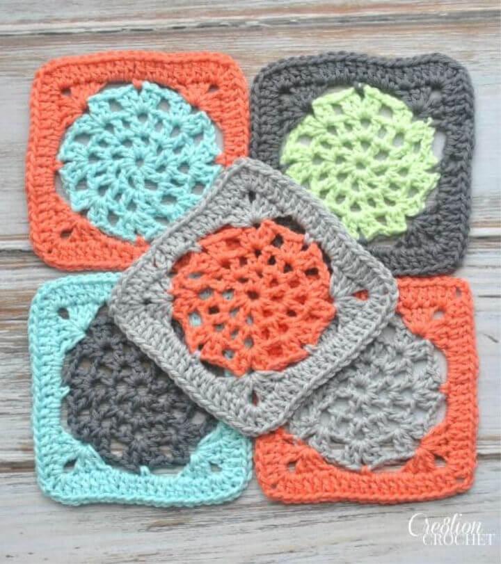 Easy to Crochet Lace Square - Free Pattern