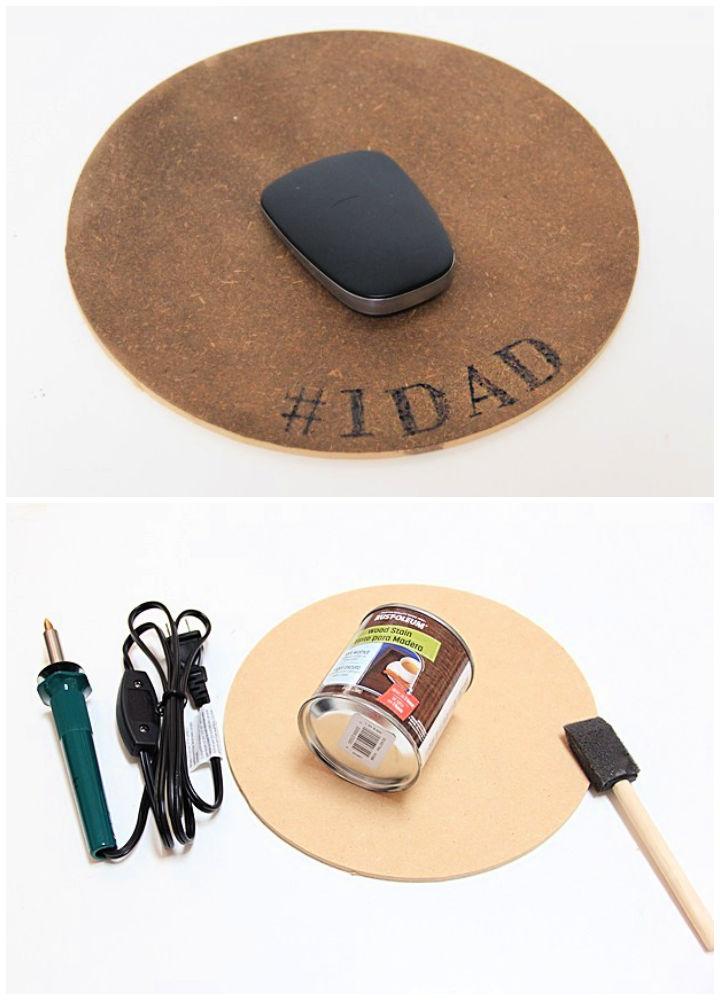 Engraved Wood Mousepad