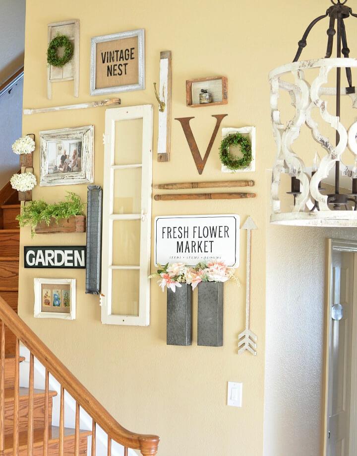Farmhouse Style Gallery Wall for Spring