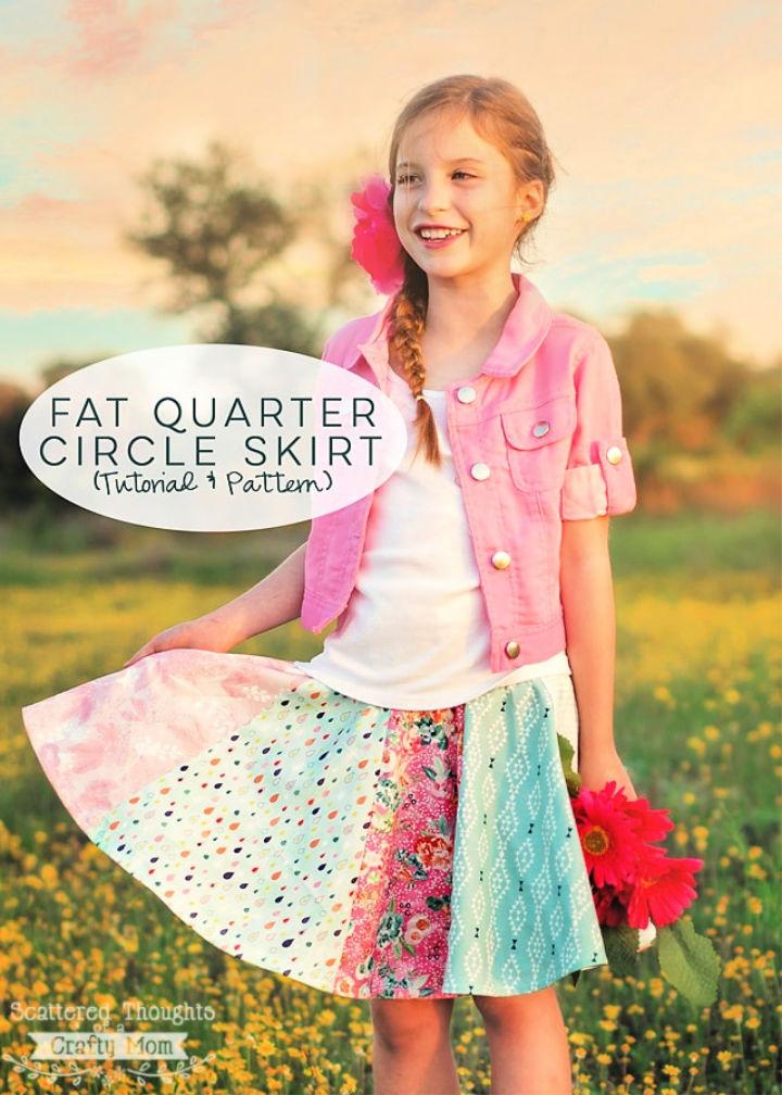 How to Sew Fat Quarter Circle Skirt