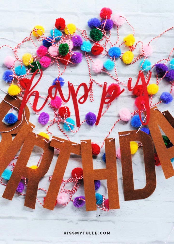 Create a Felt Happy Birthday Banner
