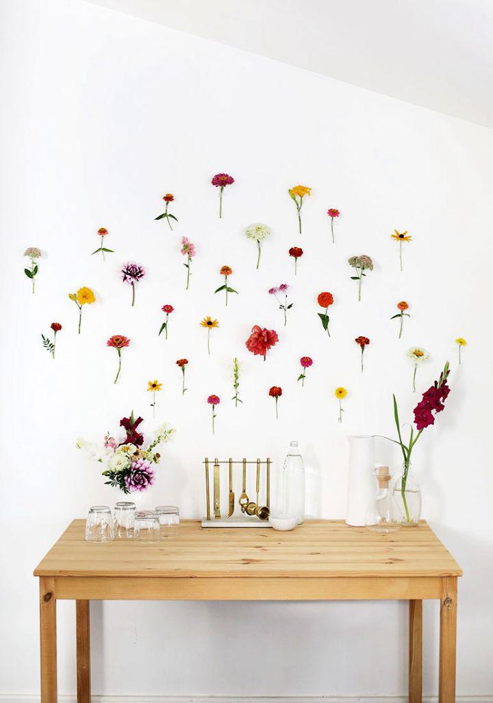 DIY Floral Wall Backdrop