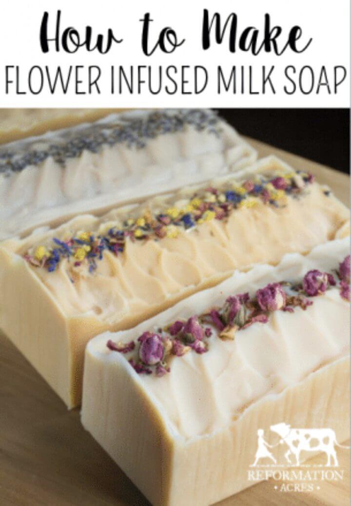 Flower Infused Milk Soap Recipe