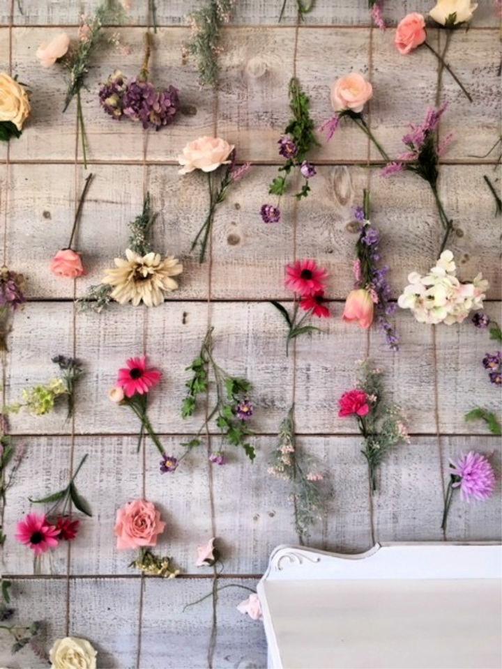 20 Simple DIY Flower Wall Decor Ideas • Its Overflowing