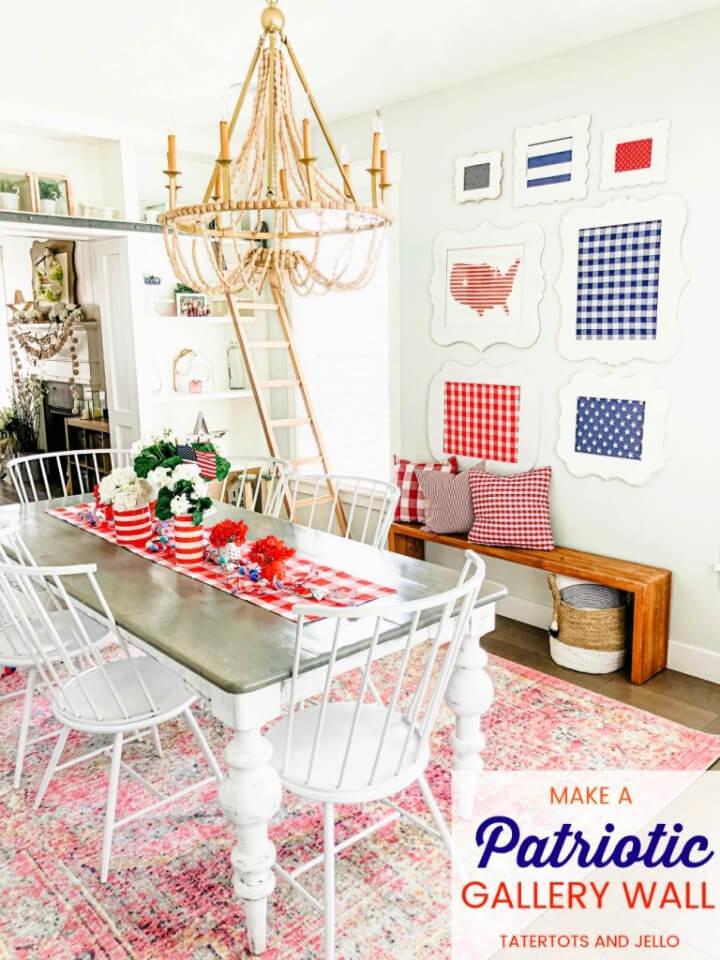 Fourth Of July Red White and Blue Gallery Wall