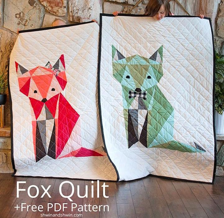Fox Quilt Free PDF Pattern
