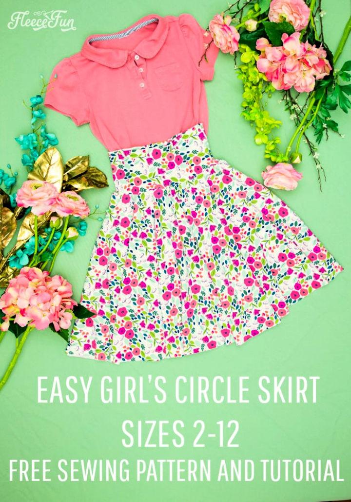 DIY Circle Skirt for Girls