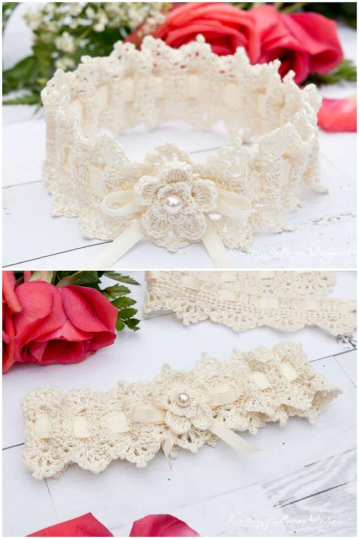 Free Crochet Lace Wedding Garter Pattern