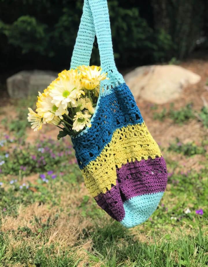 Free March Market Bag Crochet Pattern