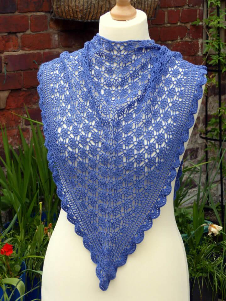 Free Crochet Mediterranean Lace Shawl Pattern