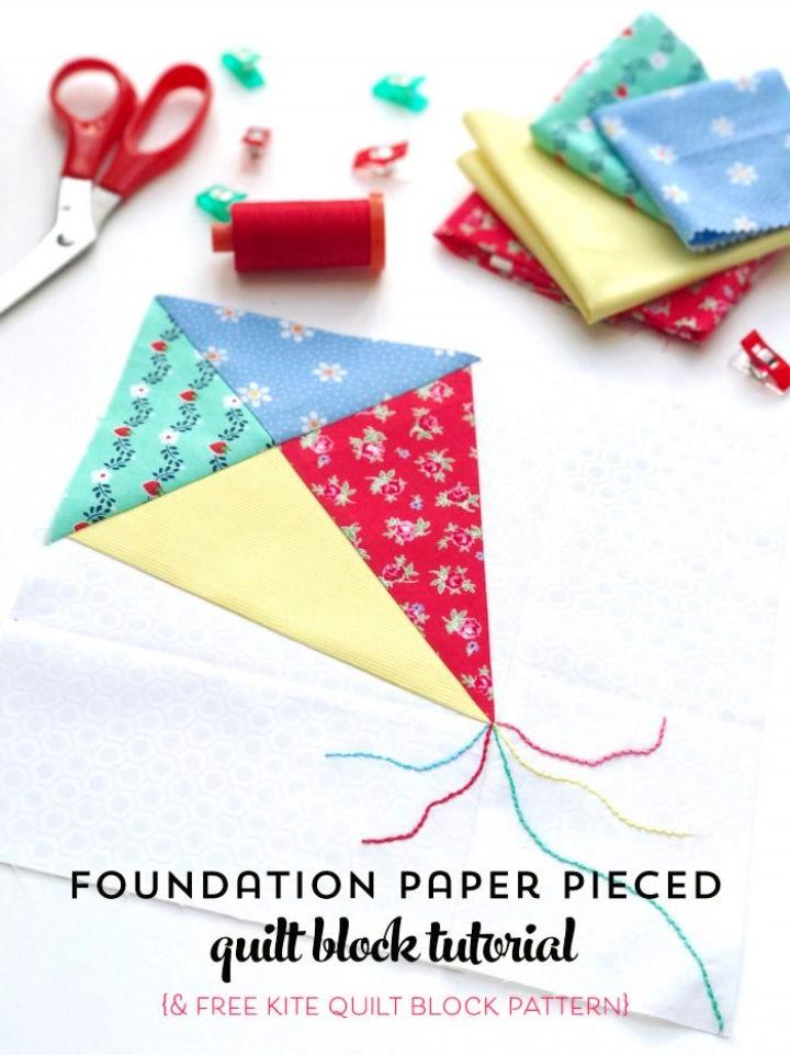 Free Kite Paper Piecing Pattern