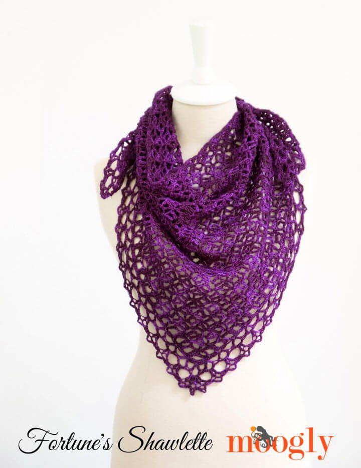 One Skein Crochet Fortune’s Shawlette Pattern