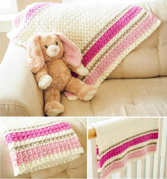 Free Primrose Baby Blanket Crochet Pattern