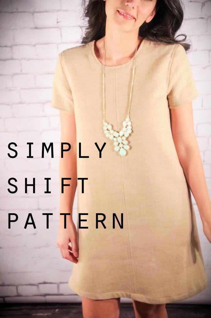 Easy Shift Dress free pattern and tutorial from Merrick's Art - J