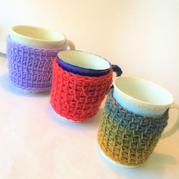 Free Tunisian Mug Cozy Crochet Pattern