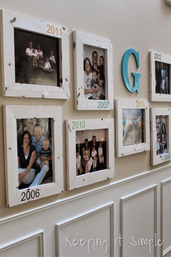 Gallery Wall With Old Family Pictures