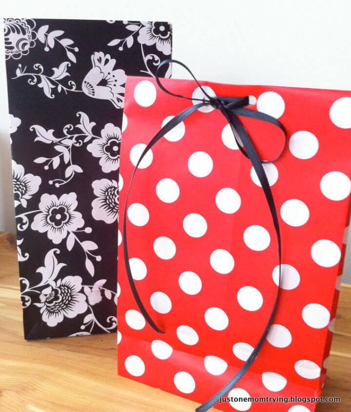 Making a Gift Bag From Wrapping Paper