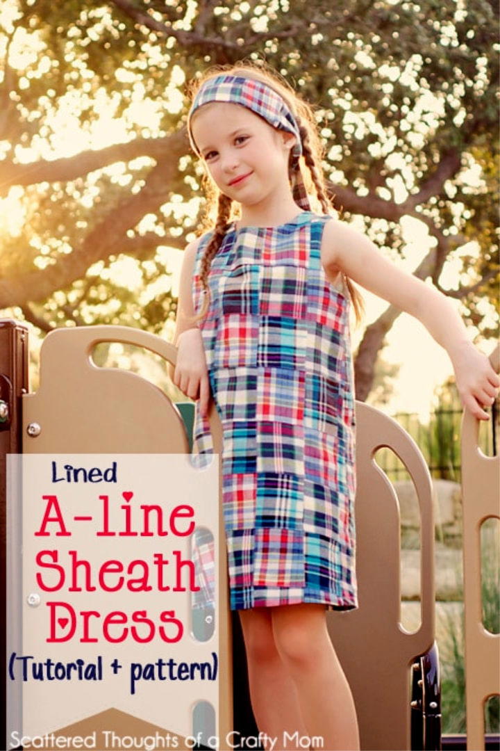Girl’s A-line Sheath Dress Pattern