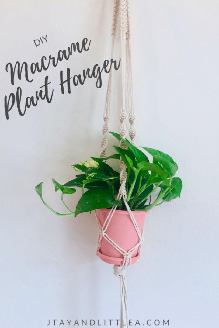 How to Make a Macrame Plant Hanger Tutorial