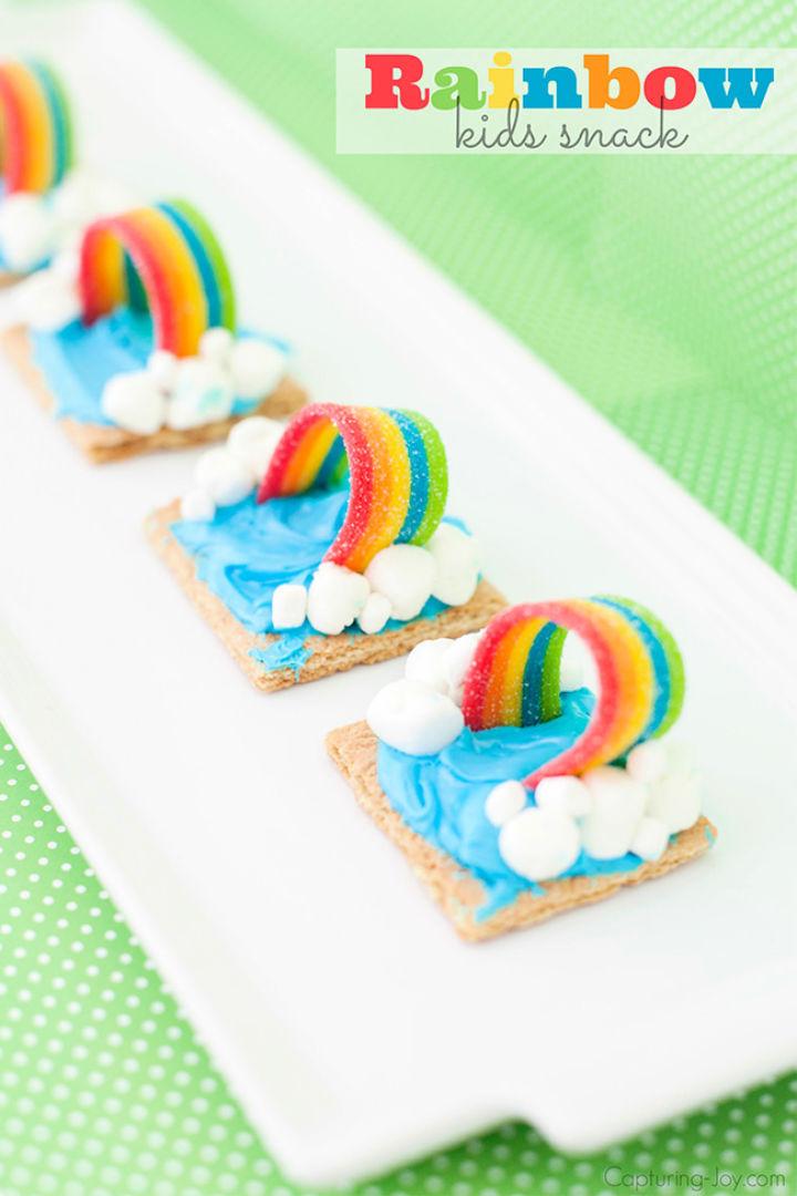 Graham Cracker Rainbow Weather Snack