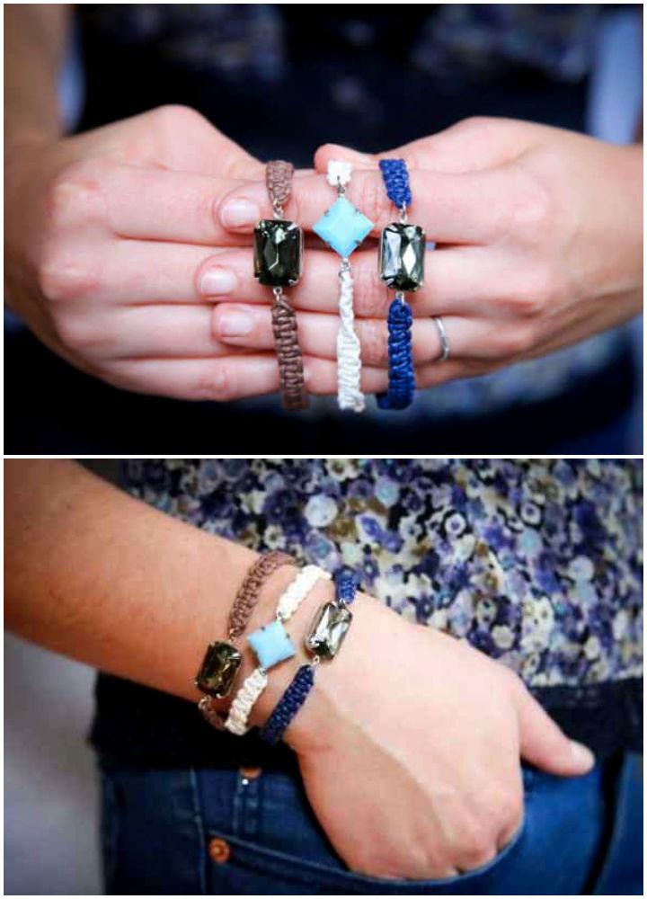 Handmade Jewel Macrame Bracelet