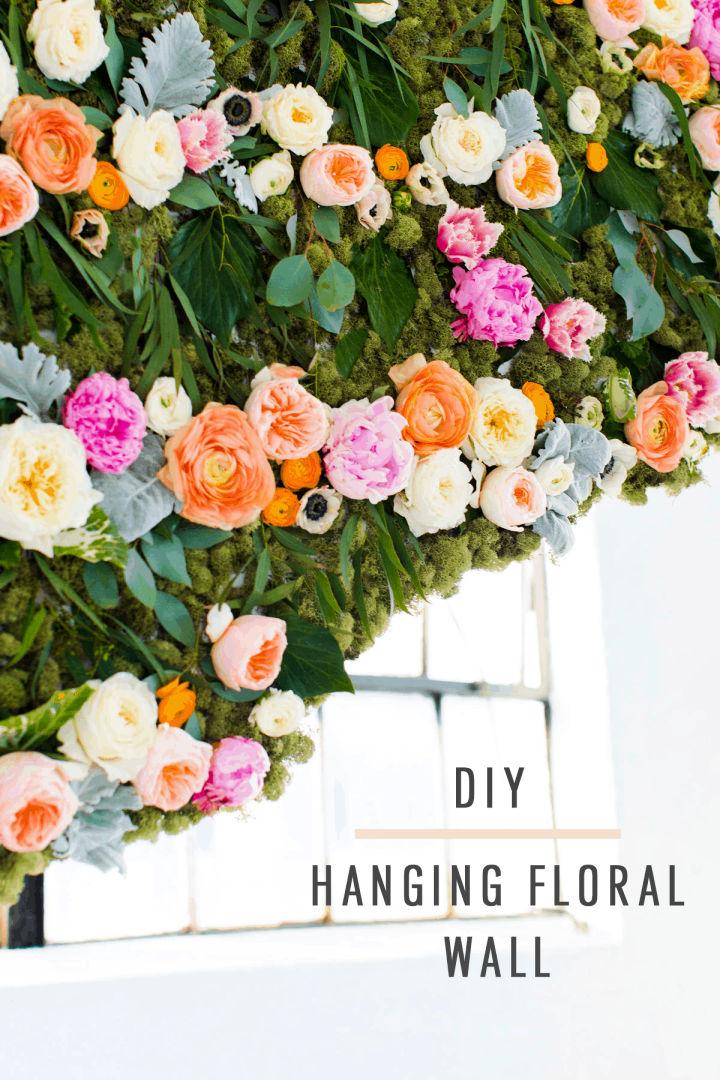 DIY Hanging Flower Wall