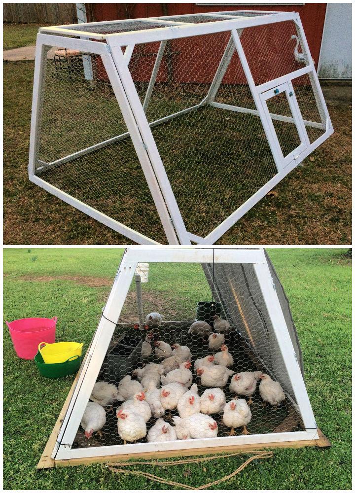DIY Collapsible Chicken Tractor