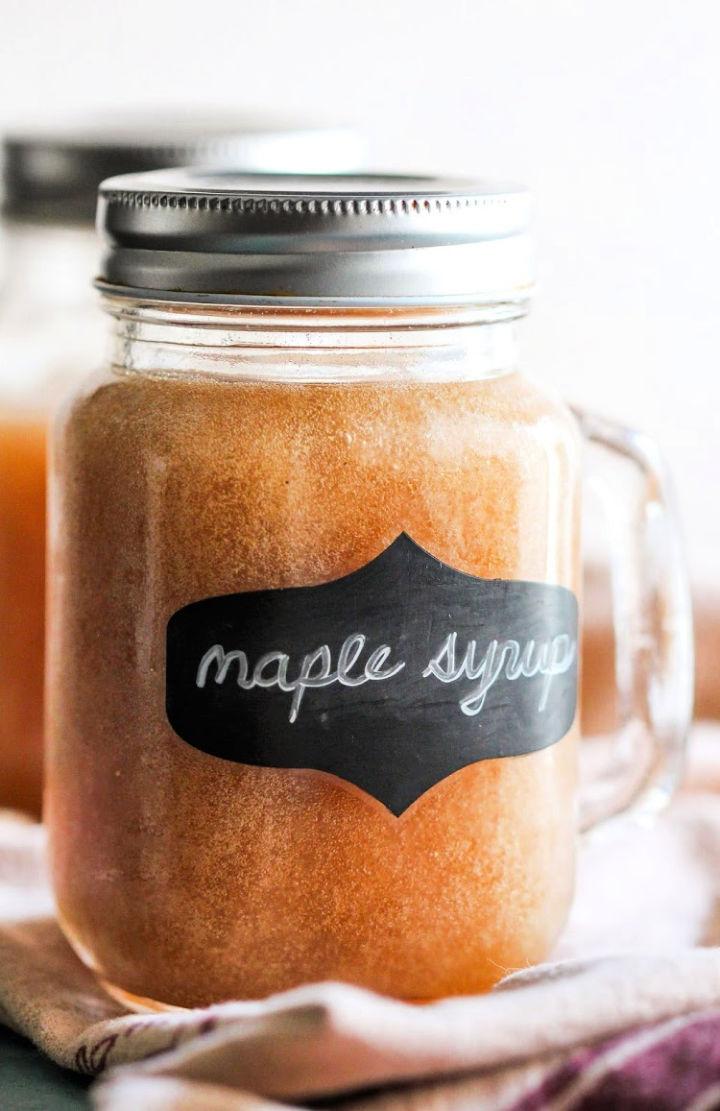 Healthy Sugar Free Maple Syrup