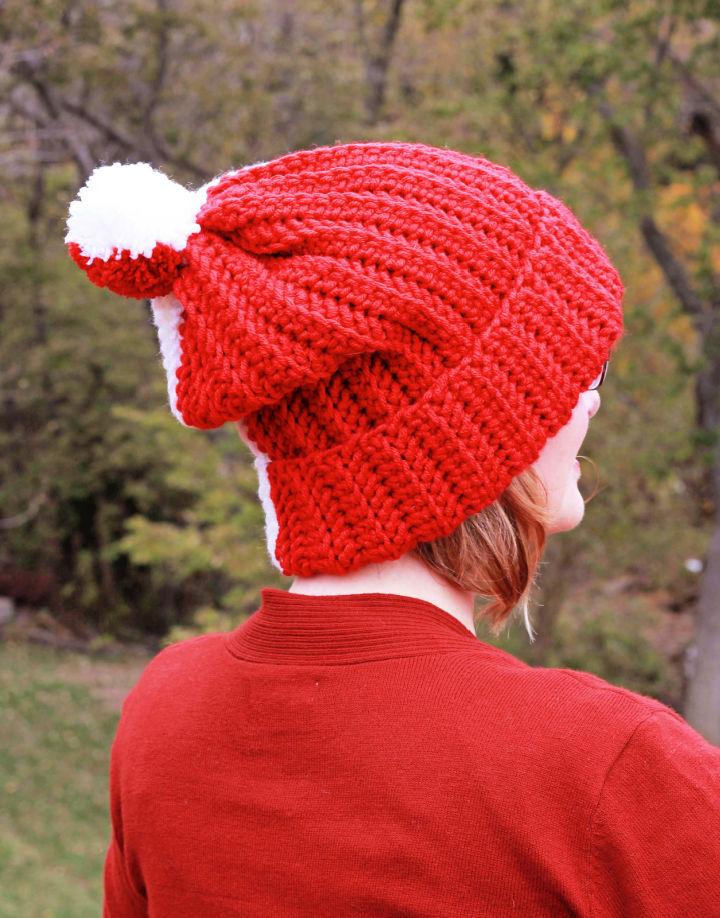 Herringbone Crochet Color Block Hat Pattern