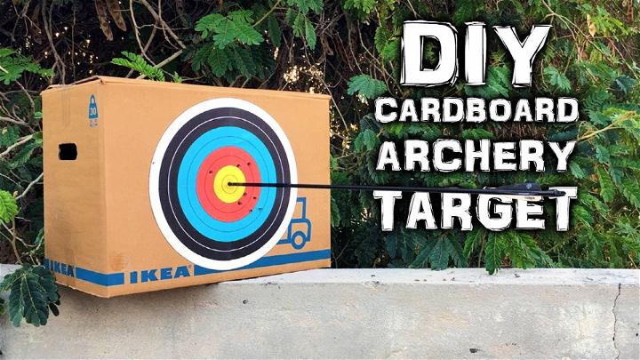Homemade Cardboard Archery Target