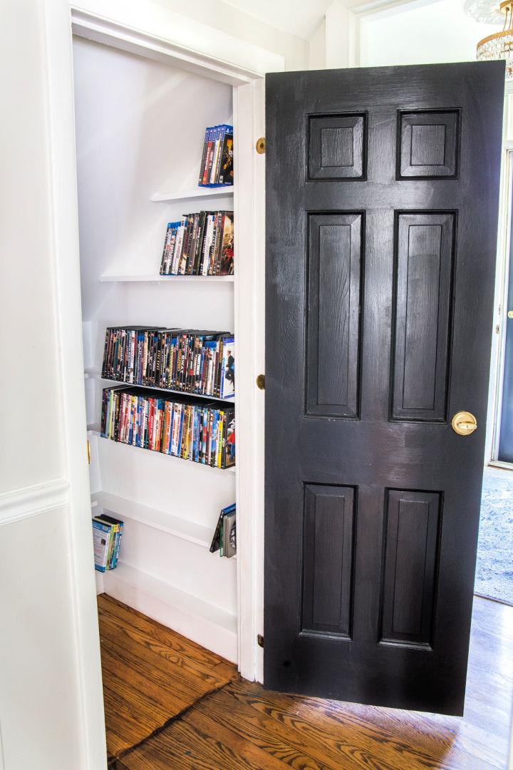 Homemade DVD Storage Closet