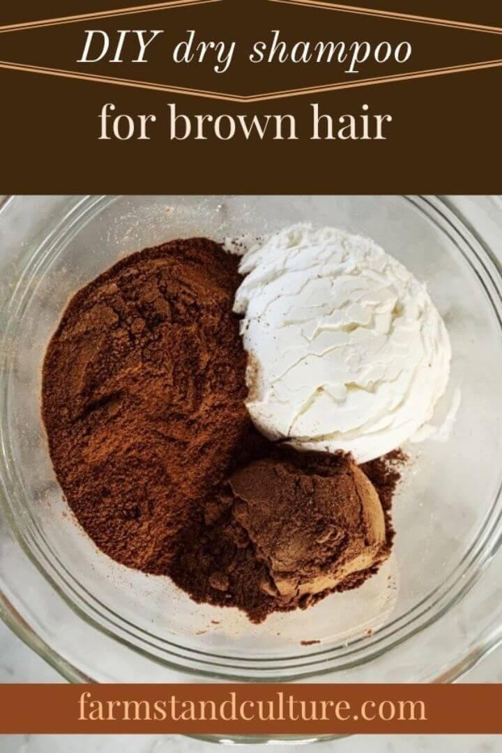 Homemade Dry Shampoo for Brown