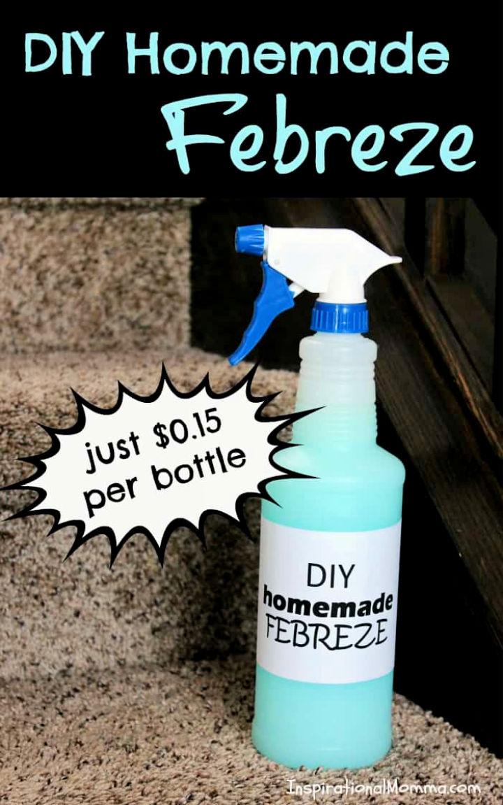 Non-Toxic Homemade Febreze Without Fabric Softener - DIY Febreze Recipe -  The Artisan Life