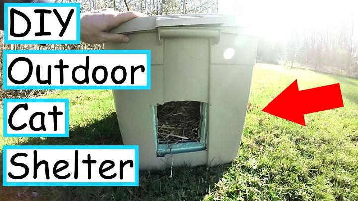 Inexpensive DIY Outdoor Cat Shelter