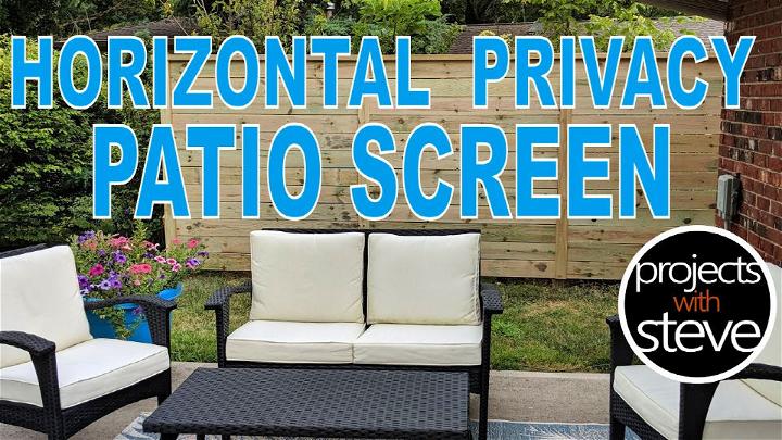 Horizontal Patio Privacy Screen Ideas