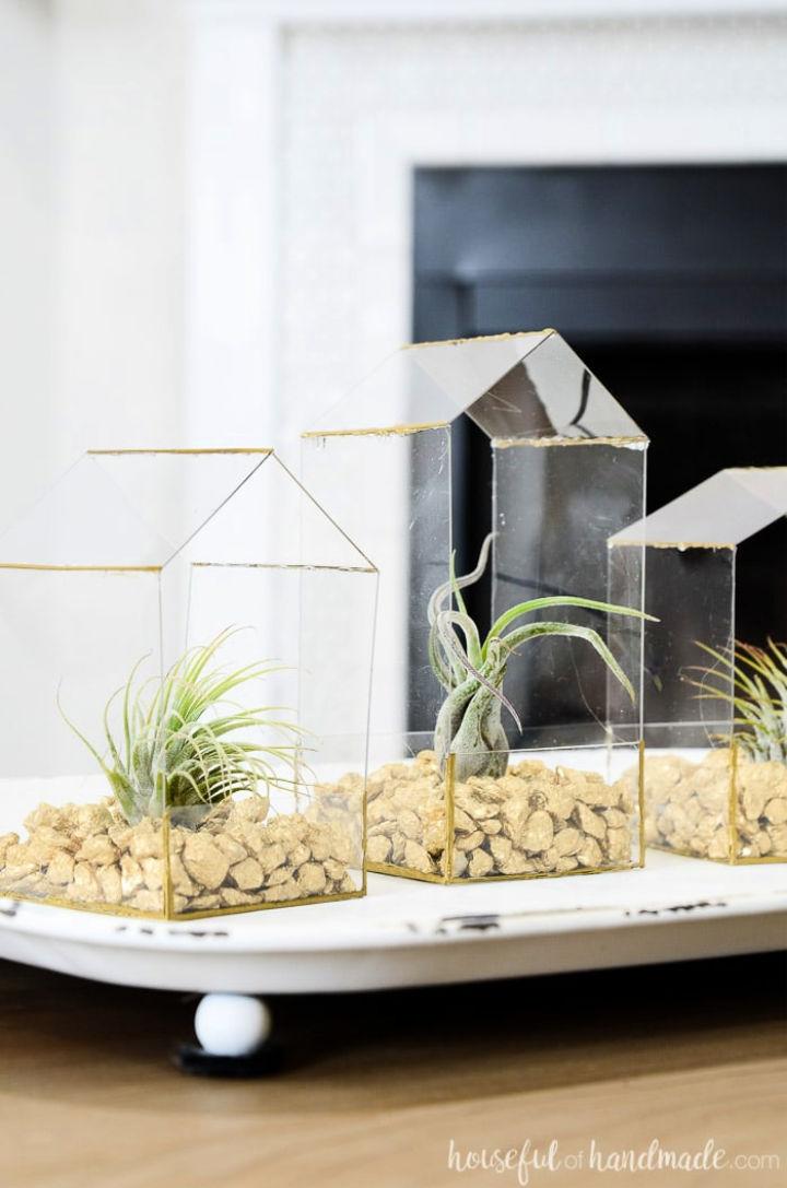 Building a House Shaped Air Plant Holder