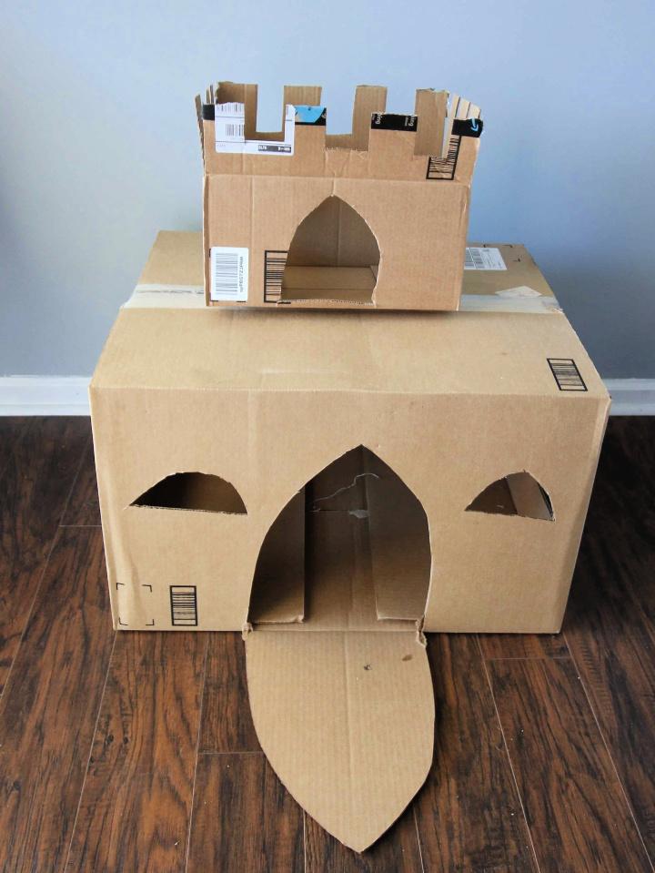 How to Build a Cardboard Cat Castle